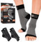 FIT NATION 2 Paar Sprunggelenkbandage Socken - Knöchelbandage Sprunggelenk Bandage, Achillessehne Bandage Fußgelenk, Sprunggelenkbandage Links & Rechts, Fersensporn Bandage, Ankle Support (Schwarz)