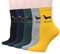 Cansok Lot de 5 paires de chaussettes fantaisie pour femme Motif teckel Wiener saucisse chien