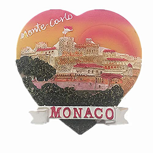 3D-Kühlschrankmagnet, Motiv: Monte Carlo Monaco, Dekoration für Zuhause und Küche, magnetisch, Monte Carlo Monaco Kühlschrankmagnet, Souvenir, Geschenk
