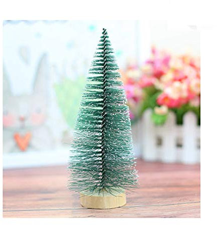 FRYH Christmas Mini Pine Needle Small Christmas Tree Package Decorations Home Dressing Creative Desktop Decoration Layout Supplies-8 * 8 * 20cm