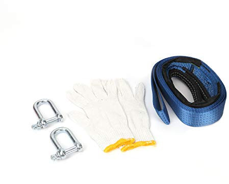 Trintion 5M 8000Kg 8T Zugseil Abschleppseil Abschleppband Autohilfe Pannenseil Bergegurt Starkes Seil Laden Autohilfe LKW Pkw Bergungsseil Abschleppband