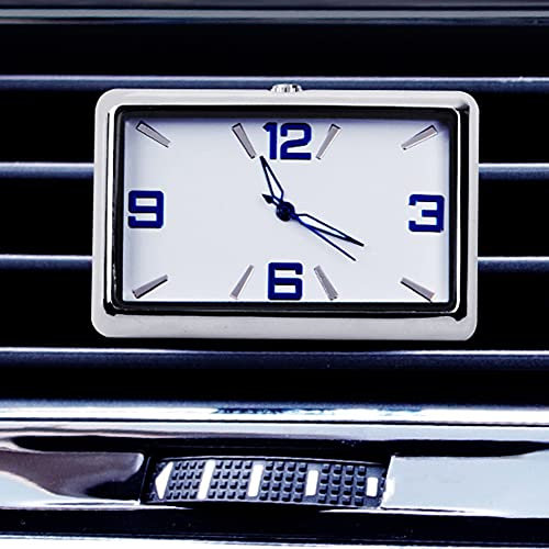 Auto Uhr Armaturenbrett Dekoration,MoreChioce Auto Armaturenbrett Uhr Runde Quarzuhr Luftauslass Uhr Aufklebbare Auto Ornament Quarzuhr Innendekoration Zubehör für Auto SUV LKW,Klassischer Stil