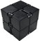 Fidget Infinity Cube, Infinity Cube Black Antistress Spielzeug Fidget Toy Würfel für Stress und Angst Linderung Entspannendes Spielzeug (Schwarz)
