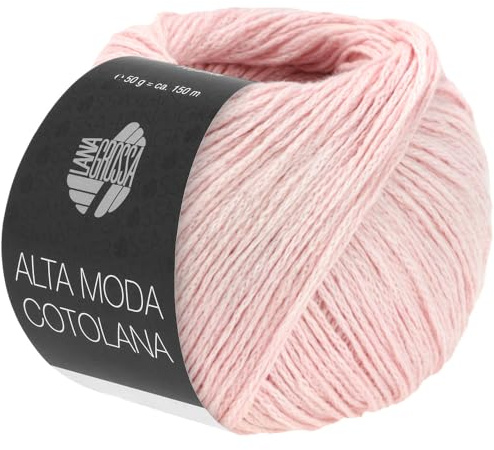 LANA GROSSA Alta Moda Cotolana | Edles Kettengarn aus 45% Schurwolle (Merino superwash), 45% Pima Baumwolle & 10% Polyamid| 50g Wolle zum Stricken & Häkeln | 150m Garn FB 31