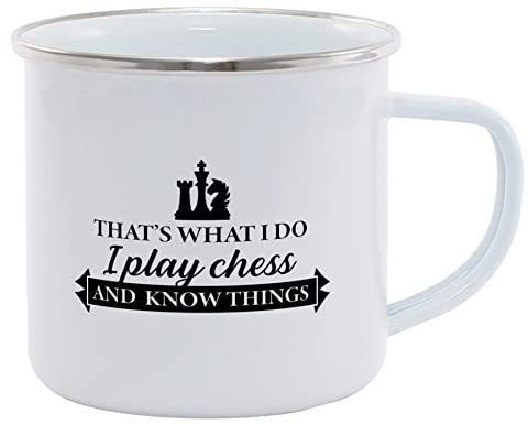 Hippowarehouse That�s What I do I Play Chess and I Know Things Printed Mug Various Colour Options Ceramic Cup Kitchenware 11oz