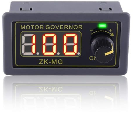 Telituny DC 5V 12V 24V PWM Regler, 5-15A Einstellbarer Drehzahlregler mit Stufenlosem Drehschalter, DC Motor Motordrehzahlregler, Pwm-Signalgenerator-Treibermodul Elektromotor Regler für DC-Motoren