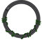 Longbeauty 16G 1.2mm Edelstahl Piercing Ringe Segmentring Clicker Nasenringe Ohrringe Nahtlose Hoops für Tragus Knorpel Septum Helix, 10mm, Schwarz/Grün