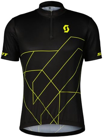 Scott RC Team 20 Fahrrad Trikot kurz schwarz/gelb 2024: Größe: XL (54/56)