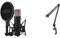 RØDE NT1 5th Gen Black Microfono a condensatore da studio a diaframma largo di quinta generazione & PSA1 Braccio da Studio Professionale