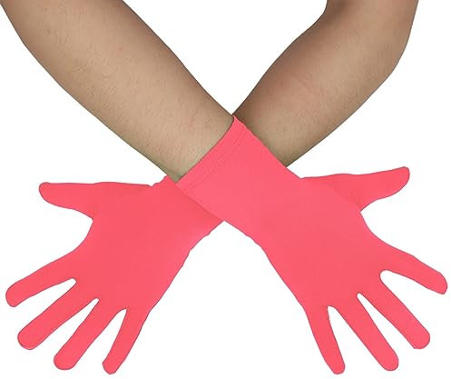 Sheface Herren und Damen Handgelenk Spandex Handschuhe Dehnbar Kostüm Handschuhe Bankett Party Hochzeit Handschuhe, wassermelone, Einheitsgröße