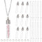 SUNNYCLUE 1 Box 10Pcs Vial Necklace Bulk Wish Bottle Necklace Making Kit Glass Bottle Charms Necklace Screw Cap Bottle Empty Clear Vial Necklaces for Jewellery Making Memorial Keepsake Ashes Holder
