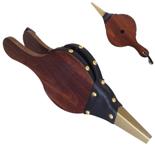 Jsleid Soffietti In Legno, Soffietto Per Barbecue, Soffiatore Manuale Per Camino, Soffietto Per Camino, Usato Per Barbecue All'Aperto, Campeggio, Fate Fuoco Del Camino(Marrone)
