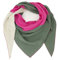 Glamexx24 Damen XXL Schal Dreieckschal Dreieckstuch Halstuch musselin Schal Poncho viele Farbkombinationen aus Baumwolle made in italy