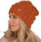 Alur Mütze Damen Beanie Wintermütze Strickmütze - Warme Elastisch Elegant Winter Mütze EKO - Weiches Garn Stilvoll Universell Warm (Karamell)