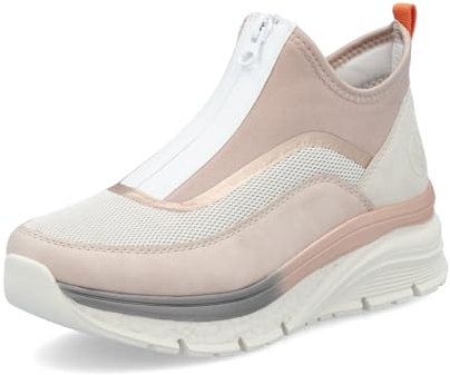 Rieker Baskets basses 48053 pour femme, semelle lâche, Rose 31, 38 EU