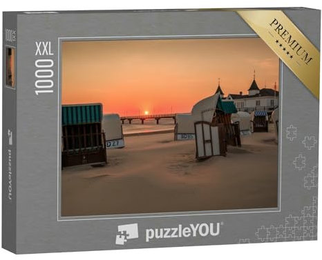 Puzzle 1000 Teile XXL „Pier Ahlbeck, Ostsee, Insel Usedom“ – aus der Puzzle-Kollektion Usedom