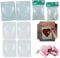 6Pcs Love-Themed Chocolate Molds, Homemade Chocolate Shaping Tools, 3D Transparent Romantic Flexible Plastic Sweets Molds for Easter, Anniversary, Christmas, Birthday, Valentine's Day Present