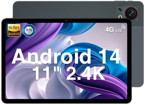 DOOGEE T30SE Tablet 11 Zoll 9GB RAM +128GB ROM(2TB TF) 2.4K IPS Großes Display Android Tablet mit SIM Card Slot, 8580mAh Akku Dual 4G LTE 5G WiFi, 13MP+5MP Kamera, Octa-Core, OTG/Widevine L1/ Face ID