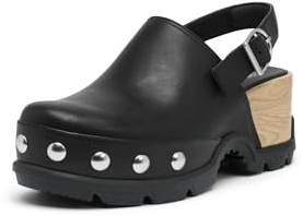 Sorel Women's Roam'n Clog RVT, Black/Black, 10
