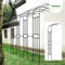 Gartenbogen mit Pflanzenmetall-Halbbogen, Gartenwand-Spalier, Torbogen, Kletterrosen, Reben, Stützgestell