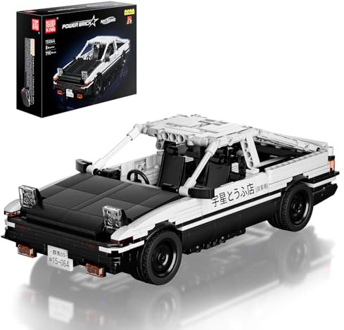 Mould King 15064 Technik Initial D AE86 Speed Champion Sportwagen Bausteine mit Rückziehmotor Klemmbausteine Auto Kompatibel mit Andere Marken(790 Teile)