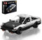 Mould King 15064 Technik Initial D Speed Champion AE86 Sportwagen Bausteine Klemmbausteine Auto mit Rückziehmotor Kompatibel mit Andere Marken(790 Teile)