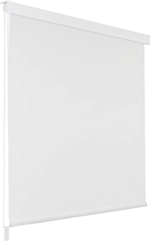 Tidyard Store Roulant de Douche 80x240 cm Blanc Baignoire Bain Store, Rideau de Douche, Rideau de Bain Pare-Bain pour Salle de Bain