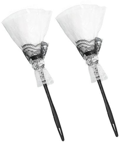 Lezevn 2pcs Feather Duster Maid Accessory Halloween Plume Duster Soft Feathers Cleaning Tools Halloween Costume Accessories for Home