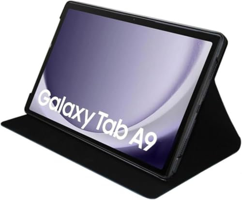 Silver HT - Funda para Tablet Samsung Tab A9 de 8,7 Pulgadas Wave Black con función Soporte