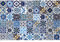54 Mattonelle Premium Selection in Ceramica Smaltata - Blue Marine - 10x10 cm spessore 0,6 cm - Mattonelle Tunisine realizzate con Serigrafia Artigianale - Adatte a rivestimento