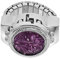 DEARMAMY 2 STK Ringuhr Ring Uhr Finger Fingerring Uhrenringe für Uhr Halskette pfeffinger schmuck modeschmuck Digitaluhr Damenuhr dekorative Uhr Ring entworfene Uhr Zinklegierung Violett