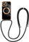 Newseego Crossbody Lanyard Case for iPhone 16 Pro Max [Compatible for MagSafe], Magnetic Case Girl Women Cute Love Heart Soft TPU Adjustable Neck Strap Cover for iPhone 16 Pro Max-Black