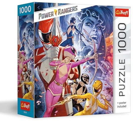 Trefl Power Rangers - Good vs. Evil 1000 Piece Jigsaw Puzzle 27x19 Print, DIY Puzzle, Creative Fun, Classic Puzzle for Adults and Children from 12 Years Old
