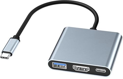 USB C to HDMI Adapter for MacBook, HDMI to Type C Hub Adapter for Monitor to Laptop, USB-C Digital AV Multiport Adapter for MacBook, iPad, iPhone 15/16, Nintendo Switch Dock