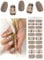 TOROKOM Semi Cured Gel Nail Strips, 20PCS UV Gel Nail Stickers Transparent Gel Wraps for Home Manicure DIY Salon-Quality Strips with File Tool, UV Light Required (Grey Plaid)