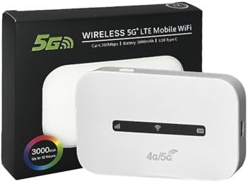 Uitseld Portable WiFi Hotspot for Travel - High Speed Travel WiFi Device Internet Hotspot Device - Compact Travel Router Mobile WiFi Hotspot for Home Offices Travel