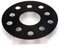 Spurverbreiterung Aluminium 2 Stück 3/5/7/10/12/15mm Rad Spacer Adapter PCD 5x112 CB 66,5mm 5Lug Anzug Für Benz Universal Auto Spurverbreiterung Spurplatten(2PCS 3mm Black)