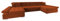 Mirjan24 Ecksofa Alia mit Regulierbare Armlehnen, 2 Bettkasten und Schlaffunktion, U-Form Eckcouch vom Hersteller, Sofa Couch Wohnlandschaft (Clara 215.02)