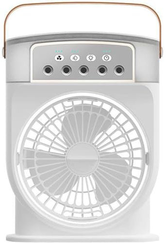 Nuvabreeze — 3-in-1 Mini Ac Fan,Nuvabreeze Luftkühler,Mobile Klimaanlage Ventilator,Mini Klimaanlage mit Wasserkühlung Sprühfunktion,3 Geschwindigkeiten,Tragbarer Ventilator für Zimmer,Büro (Weiß)