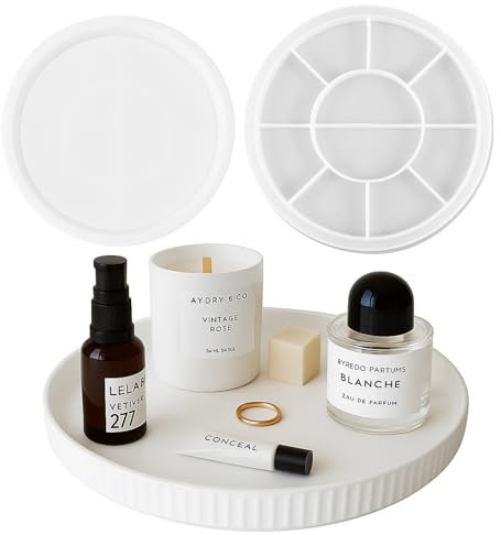 Silikonform mit Rand (22,5 cm) – DIY Untersetzer, Tablett & Schmuckschale