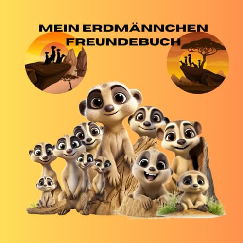 Mein Erdmännchen Freundebuch: mit spezieller Seite Rund um Erdmännchen, Platz für 20 Freunde