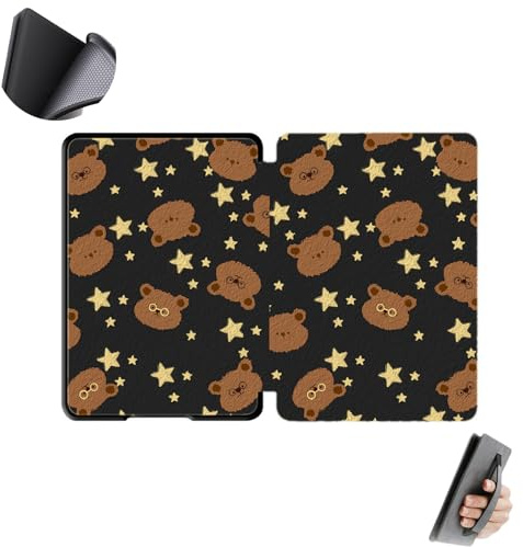 Yzlvigrous 6 inch Case for Kindle Paperwhite 7th/6th/5th Gen 2015/2013/2012, Model:DP75SDI/EY21, Hand Strap Design Cover with Soft TPU Back