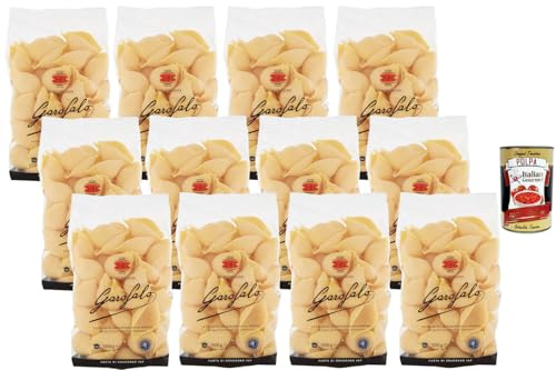 Italian Gourmet Conchiglioni Pasta di Gragnano IGP 12x500g Vorteilspack, große Muschelnudeln zum Füllen, Hartweizenpasta, ideal für Ofengerichte & Familienvorrat, italienische + Italian Gourmet Polpa