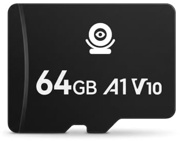 Secupoe 64GB Class 10 TF Memory Card FAT32 High Speed Read/Write Security Camera Recorder 24/7 Black