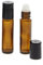 Braunglas Deostick 10ml, Kosmetex leere Roll-on-Flasche mit Deo-Roller zum Selbst befüllen, 2 Stück
