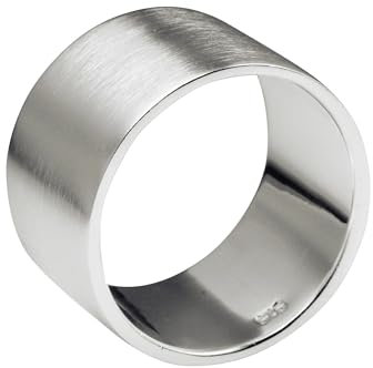 SILBERMOOS XL XXL Ringe in großen Größen Damen und Herren Bandring Partnerring klassisch 925 Sterling Silber Größe 64 66 68 70 72 74, Größe:70