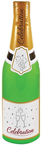 Inflatable Celebration Bottle 73 cm Champagne Bottle Blow up Decoration (Green)