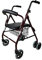 Mobiclinic® Rollator, Faltbar und leicht, Prado, Aluminium, Europäische marke, Druckbremsen, Laufhilfe senioren, Gehwagen, Mit sitz 4 rädern, Bordeaux