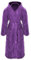 Gräfenstayn® Damen & Herren Kuschelfleece Bademantel mit Kapuze Größe S-XXXL mit Öko-Tex Standard 100 Flanell Fleece (S, Lila)