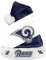 Foco NFL Los Angeles Rams Basic Santa Claus Hat Weihnachtsmann Mütze